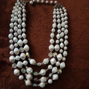 MCM Multi-Strand Pearl Necklace